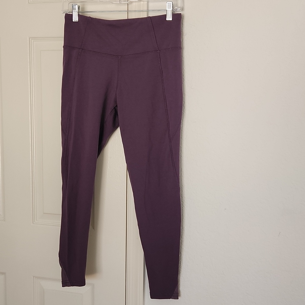 Athletic Collection Purple Mesh Ancle Workout Pants Sz M